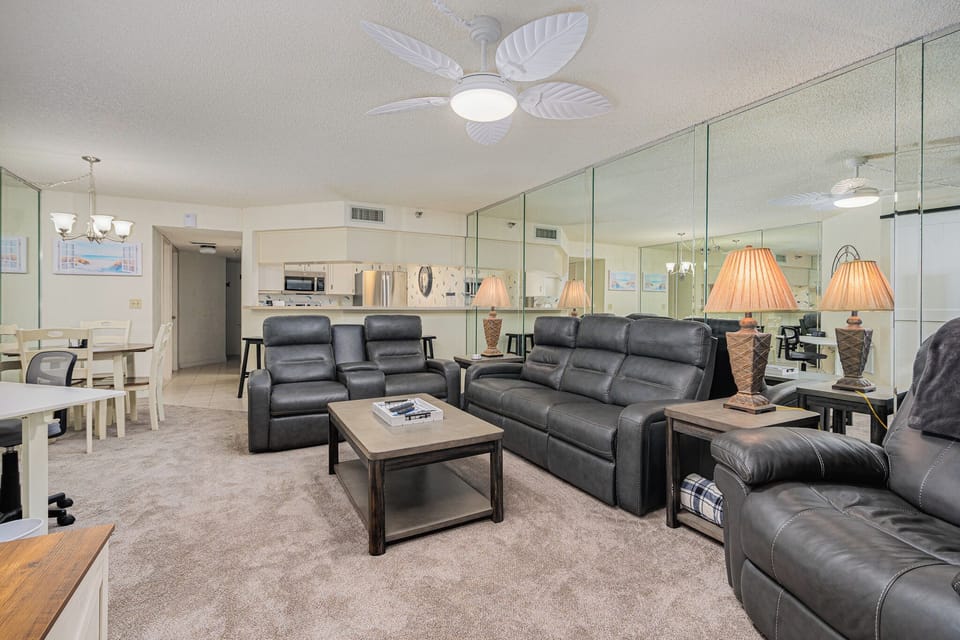 Smart TV and Reclining, Leather Furniture