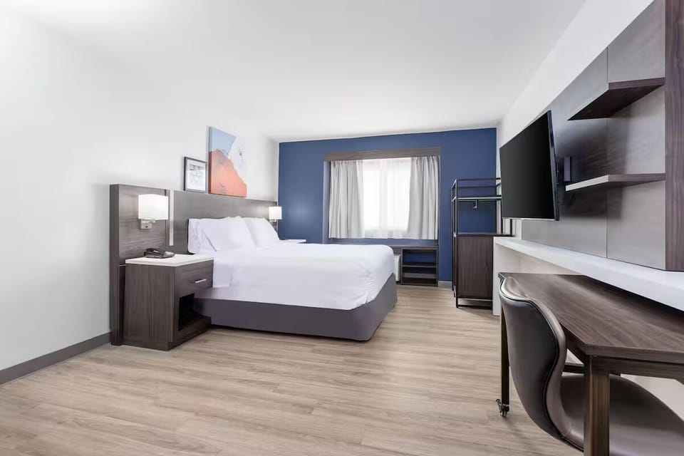 Bedroom. Interior and views may vary based on location and availability.