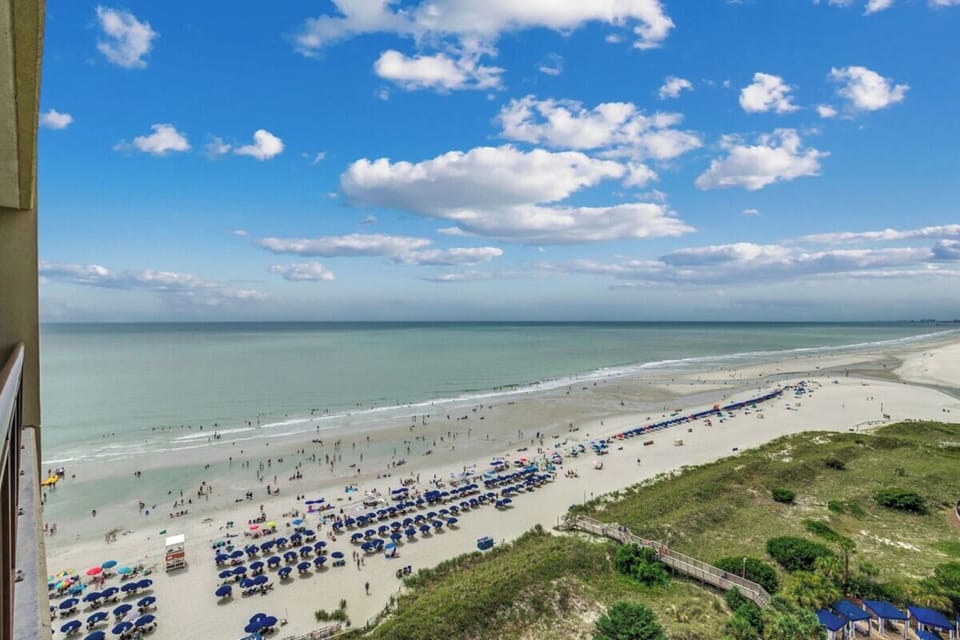 Breathe in salty air while watching the beach below.