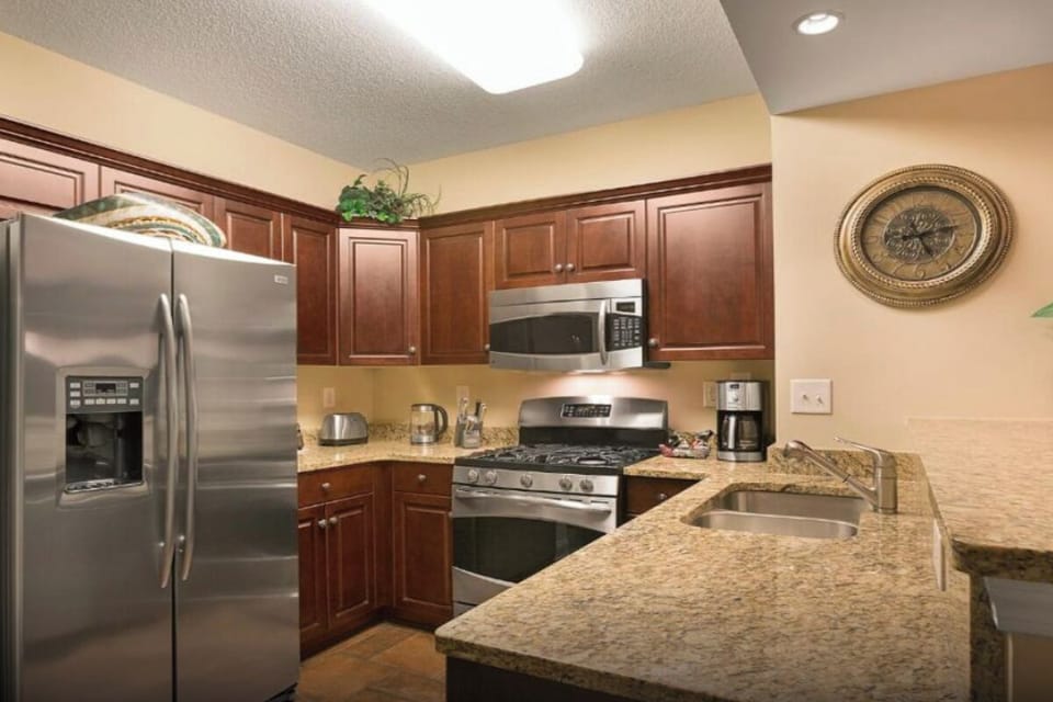 Cook family favorites in a fully equipped granite kitchen.