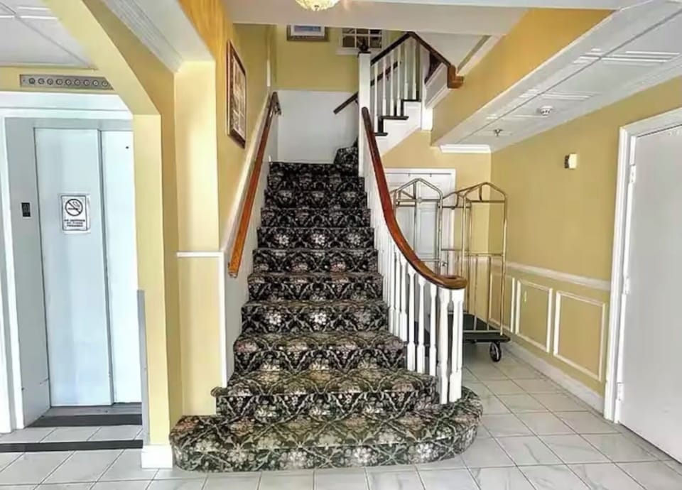 The lobby of the Hanscom