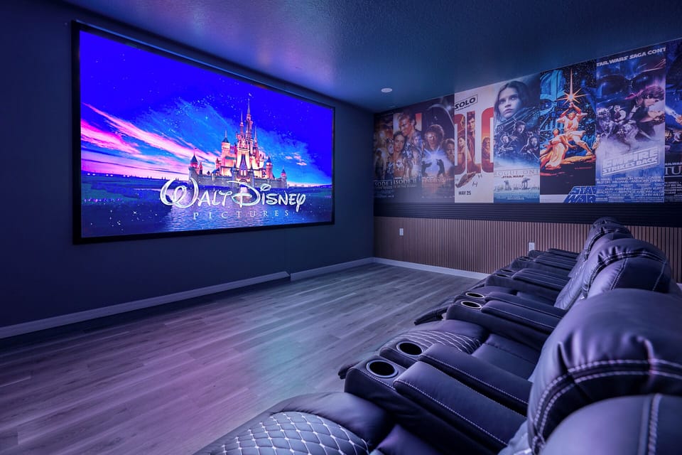 150 inch movie screen and surround surround makes movie nights pretty awesome