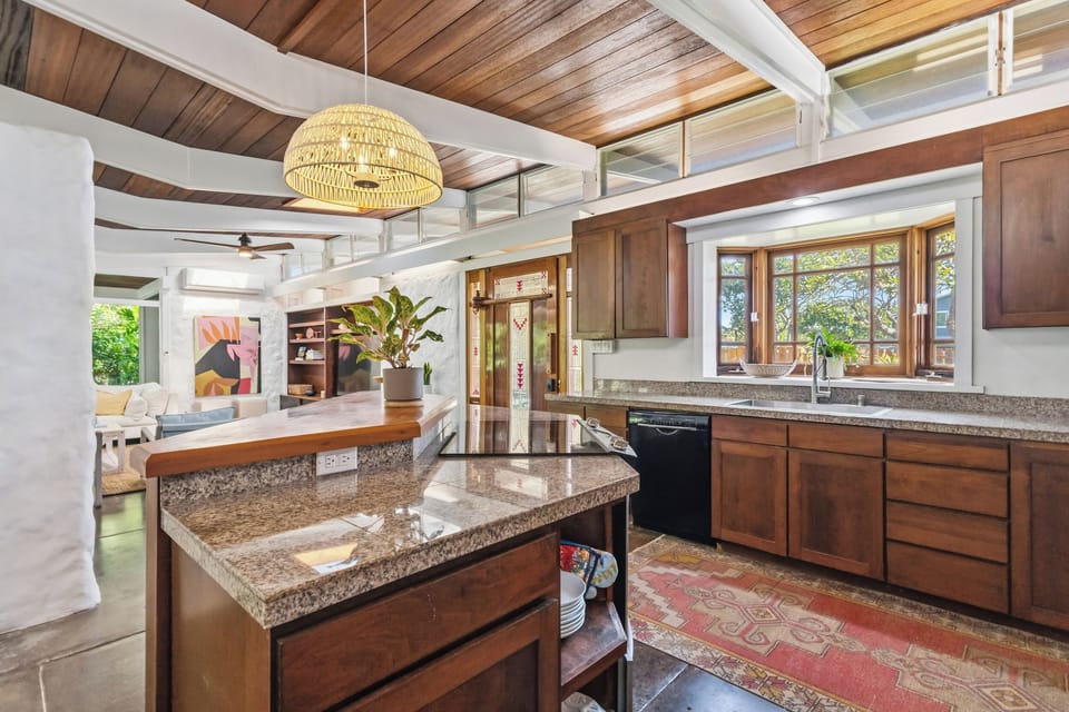 Kitchen is fully functional for at home cooking