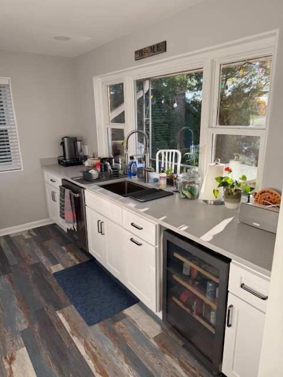 Recently renovated kitchen with great water views and Nespresso coffee station.