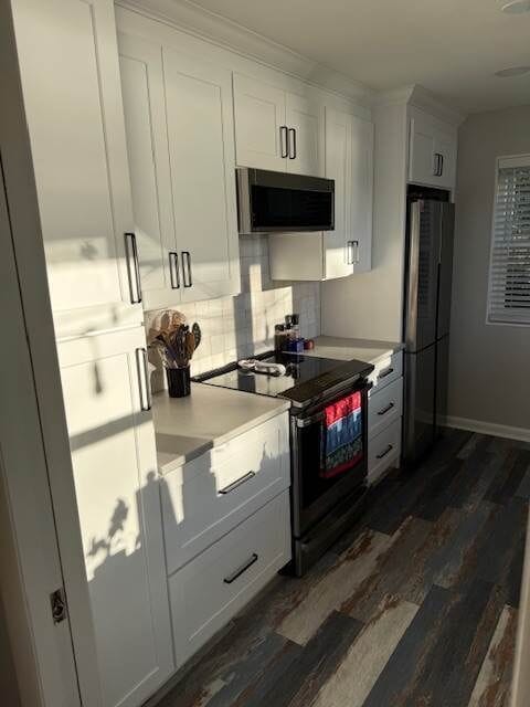 Recently renovated kitchen w new appliances for cooking and enjoying nights in.