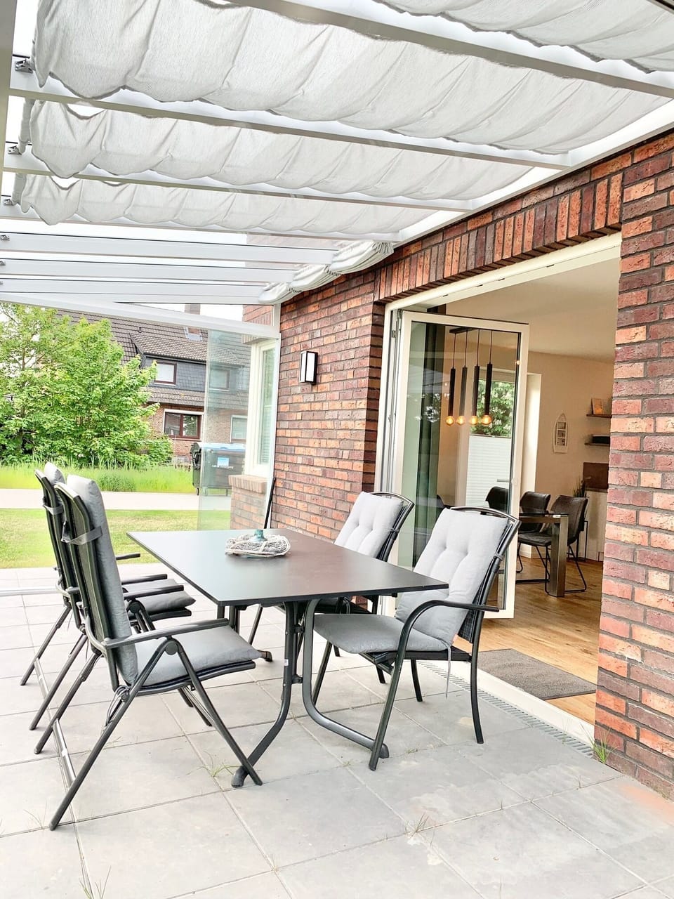 Terrace with Table and Chairs