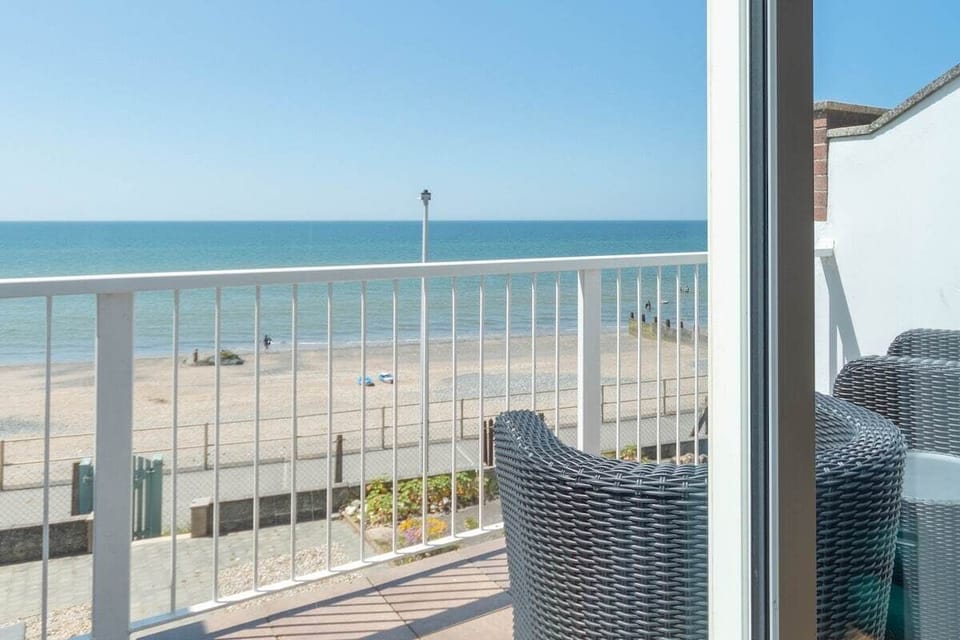 View from lounge out on to balcony