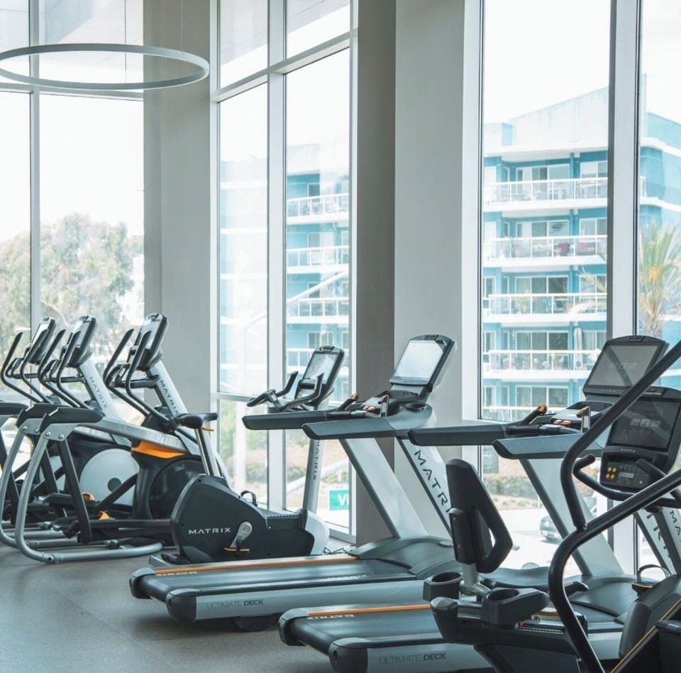 Stay active in the modern fitness center with premium cardio equipment.