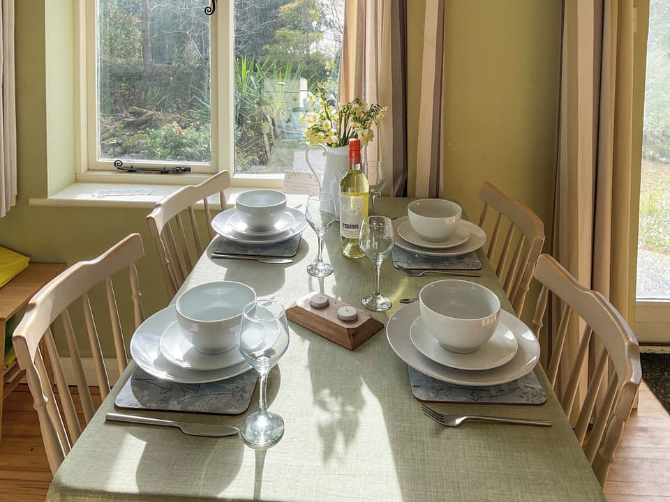 Dining Area | Fossil And The Cross - Wayside Cottages, Bridport