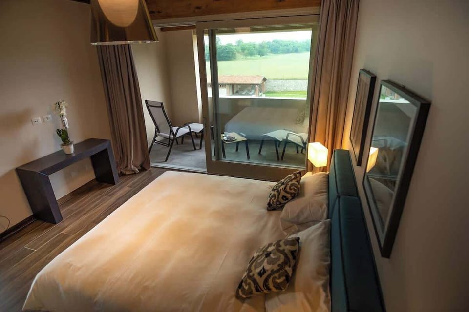 Bedroom with balcony