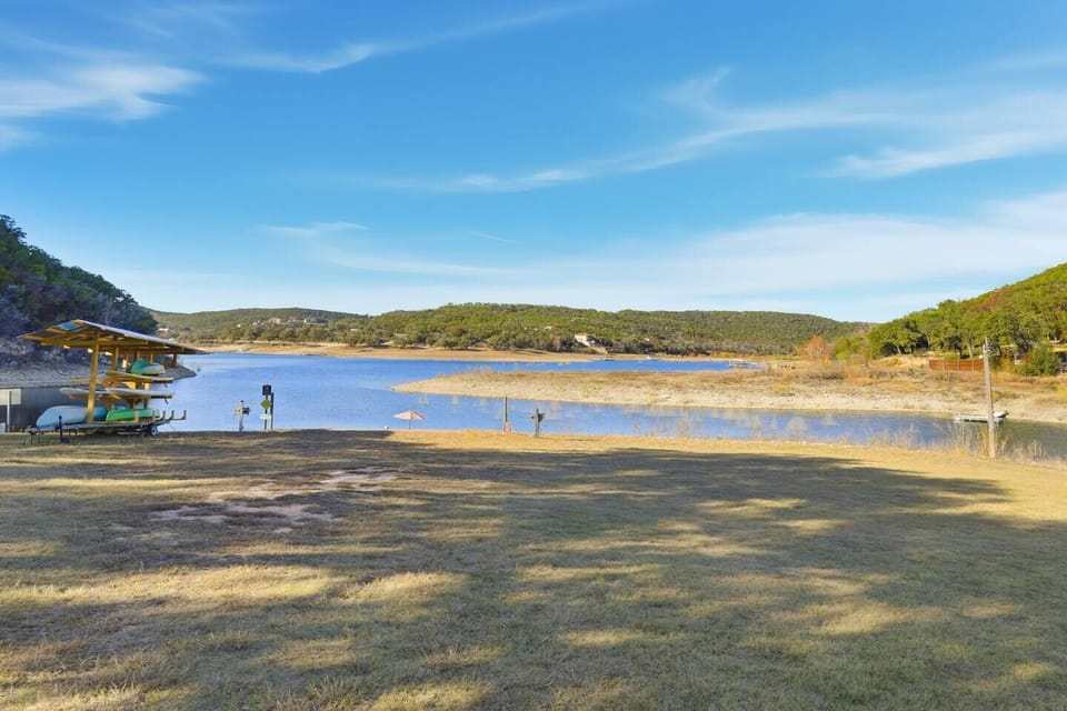 Peaceful lakefront area perfect for relaxing, exploring, and enjoying nature.