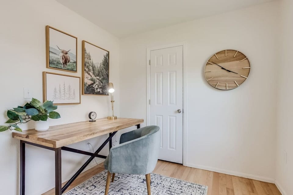 Cozy dedicated workspace for work or study