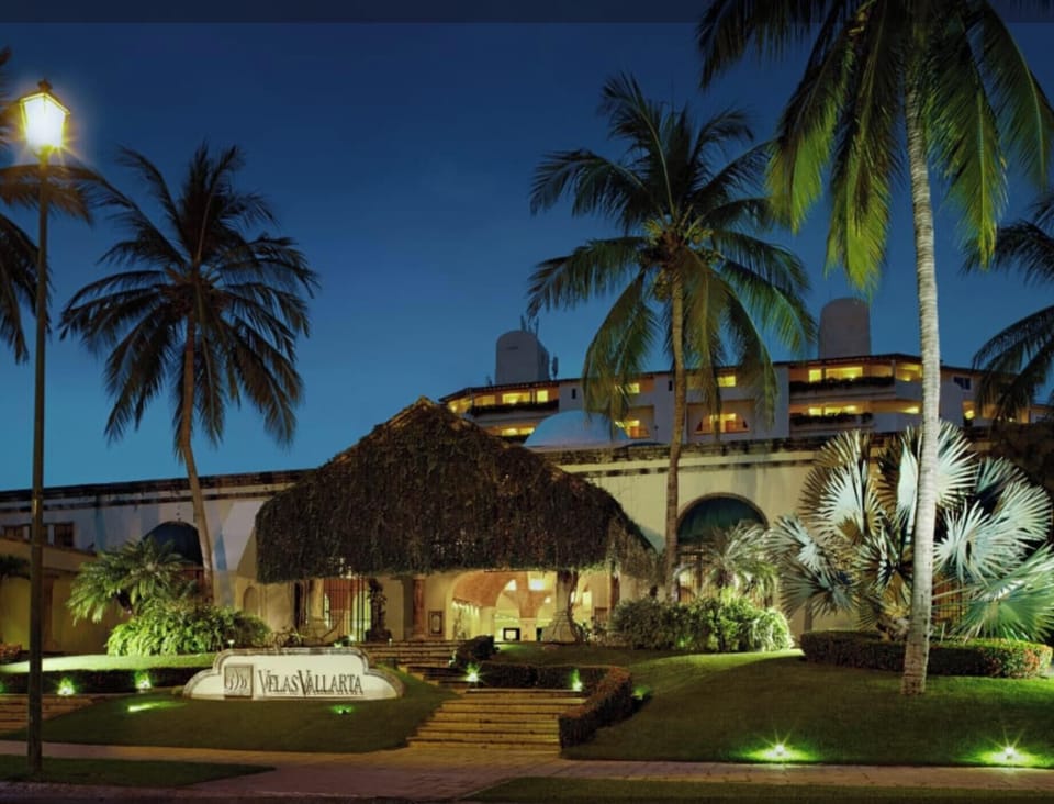Entrance at night - greeter, valet parking option, concierge, taxi,