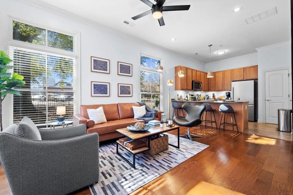 Bright and airy living area