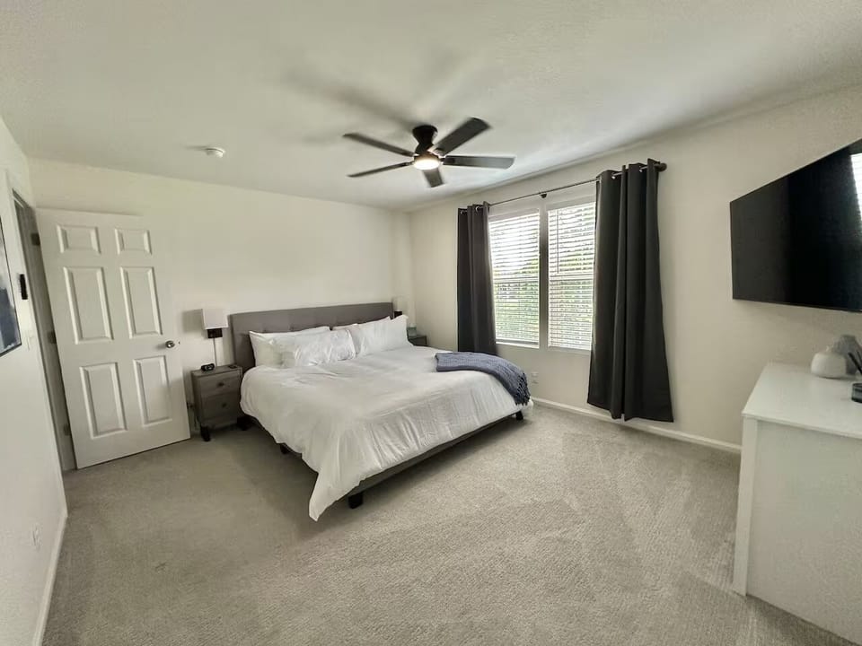 Primary bedroom upstairs- king bed