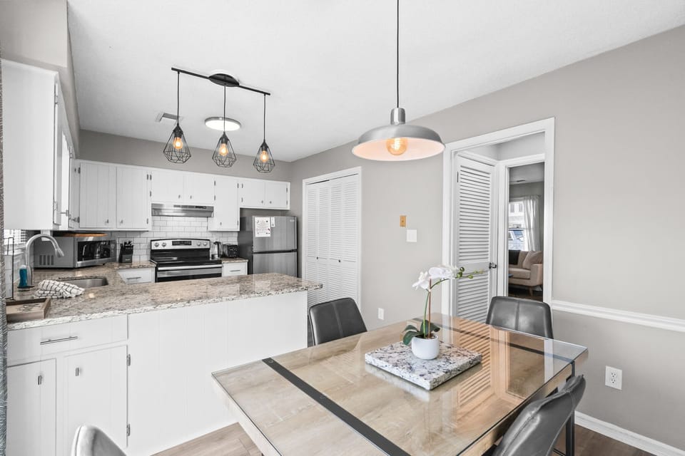 Kitchen Opens to Dining 