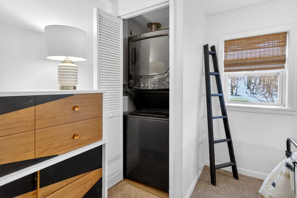 Complimentary in-unit washer and dryer for long stays or warming up towels.