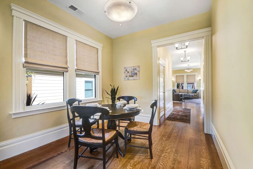 Dining room in the Yellow looking towards the Kitchen/Living Room area