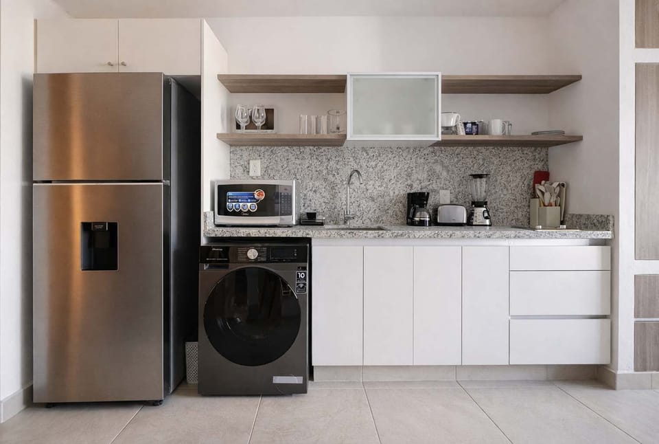 with everything you need to be inside the apartment but feel like you're at home