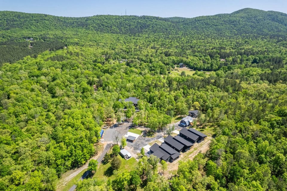 Airel view of The Family Fun Stay property.