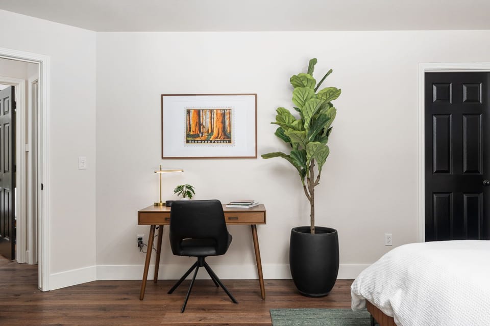 A quiet nook for reading, working, or planning your Yosemite adventures, tucked right inside the primary suite.