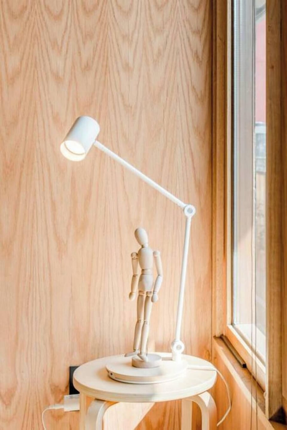 Brighten your ideas at a dedicated workspace with modern lighting.