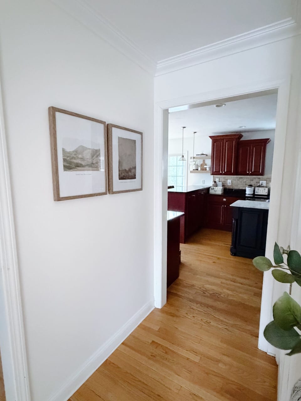 Entryway hall to Kitchen