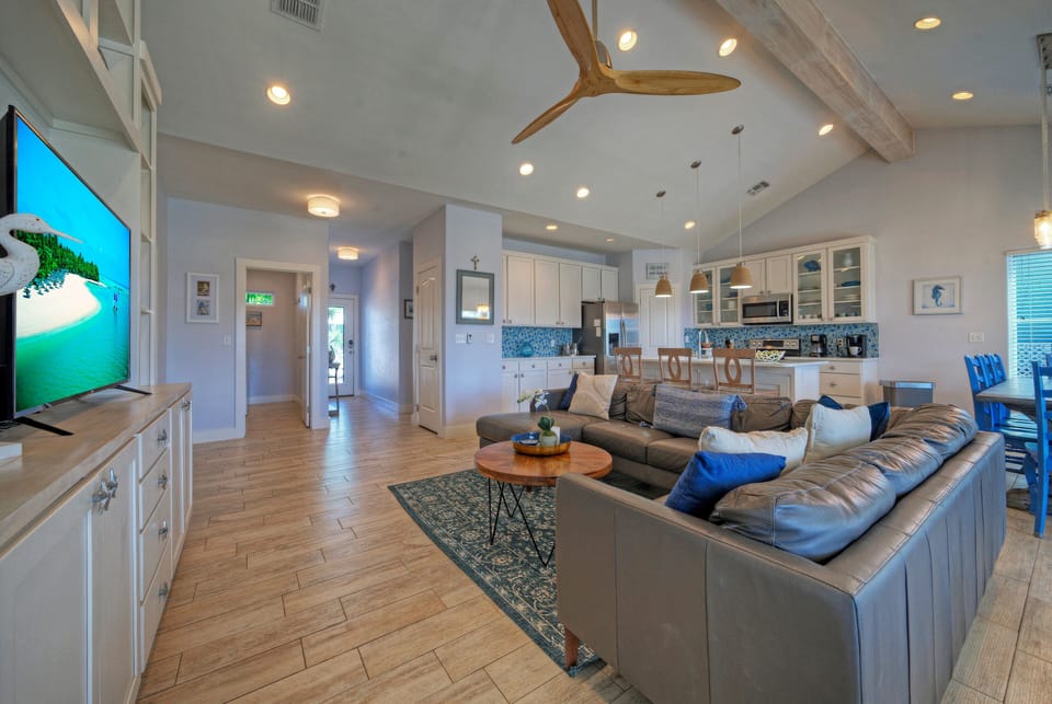 Open-floor plan.