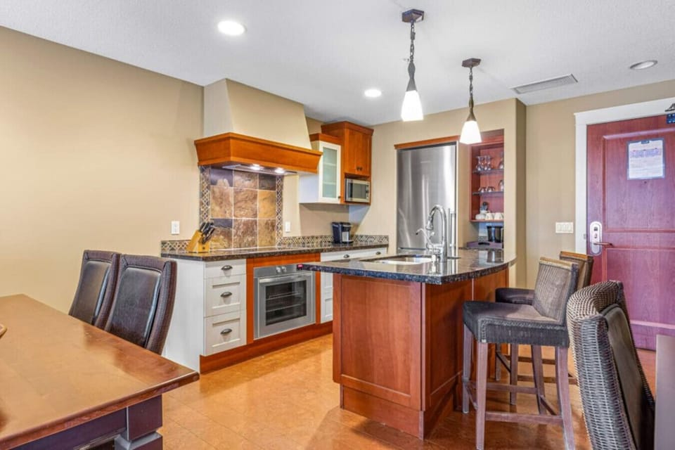 Kitchen full of everything you will need to cook meals.