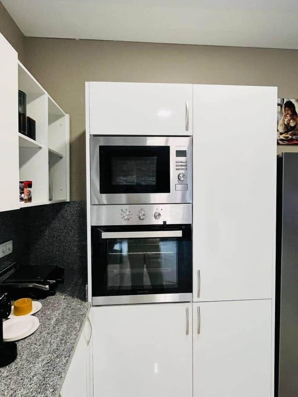 Full size oven and microwave