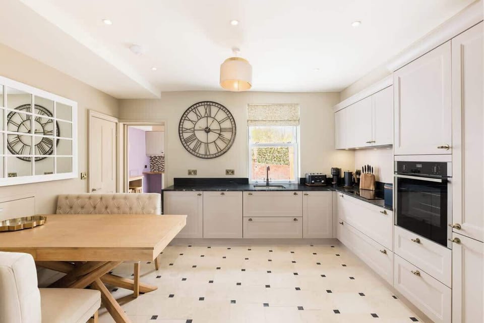 Dining Table can be extended to seat 8 Guests 