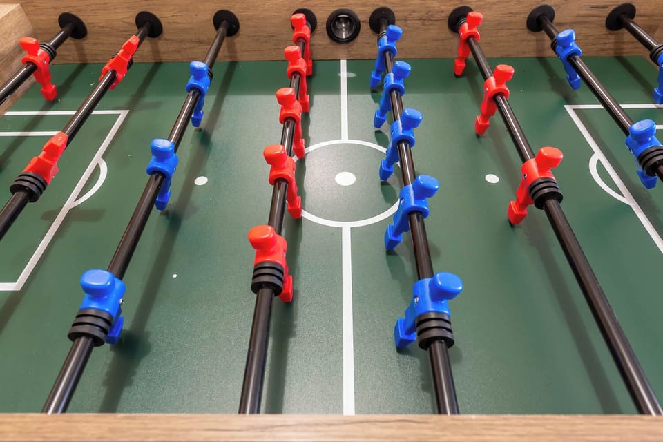 Garage with Foosball