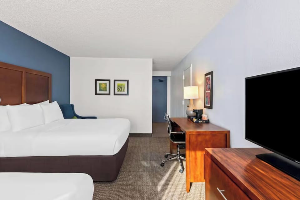 Bedroom. Interior and views may vary based on location and availability