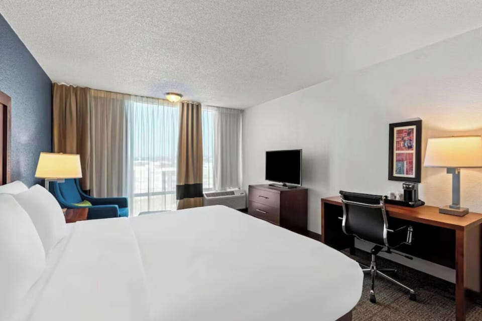 Bedroom. Interior and views may vary based on location and availability
