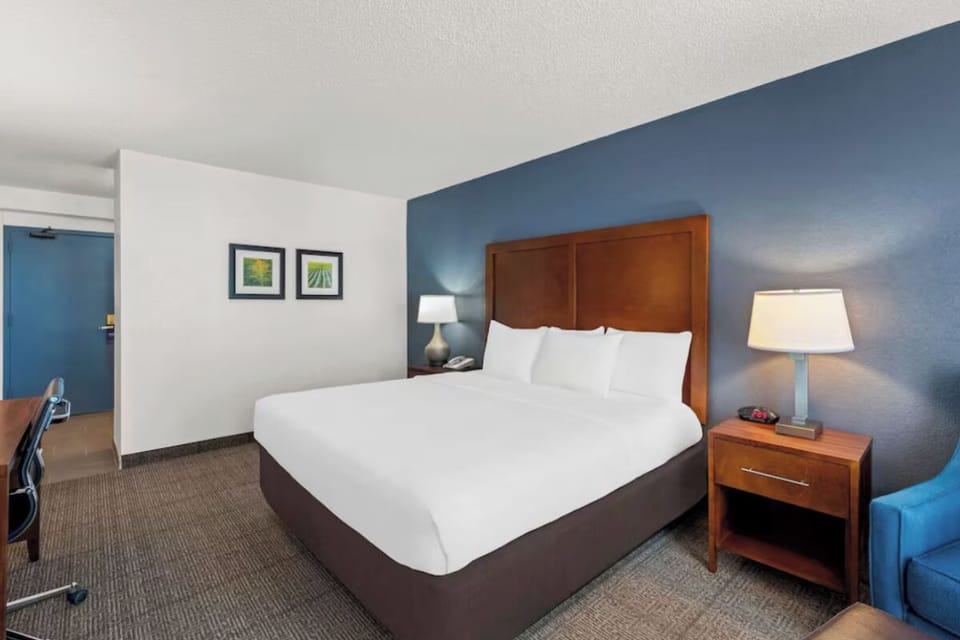 Bedroom. Interior and views may vary based on location and availability