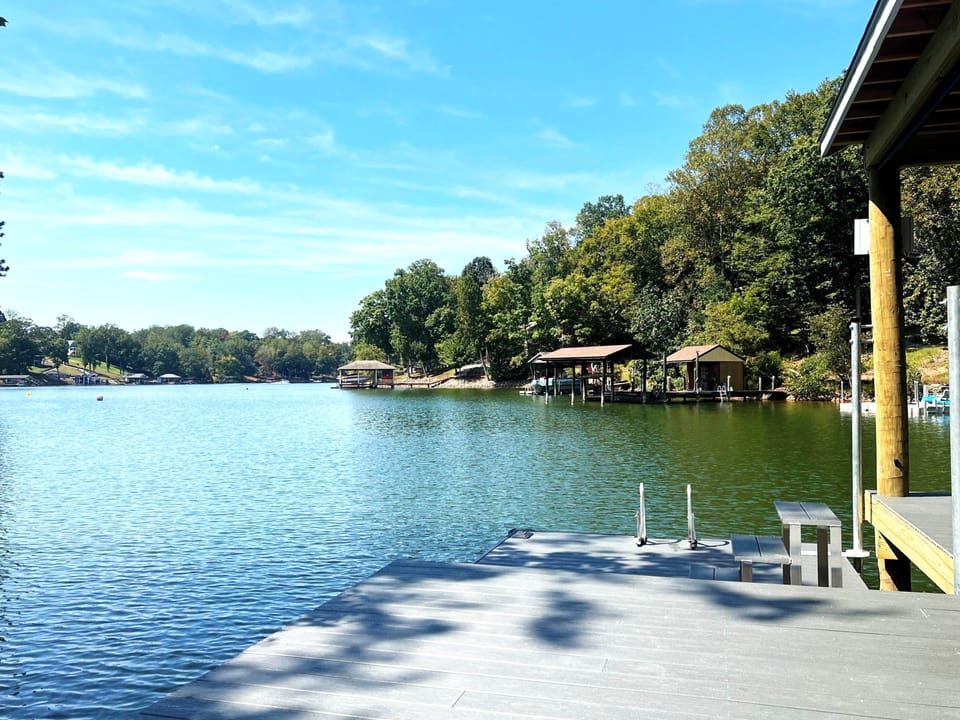 Large Covered Private Dock For Boat Parking and Swimming