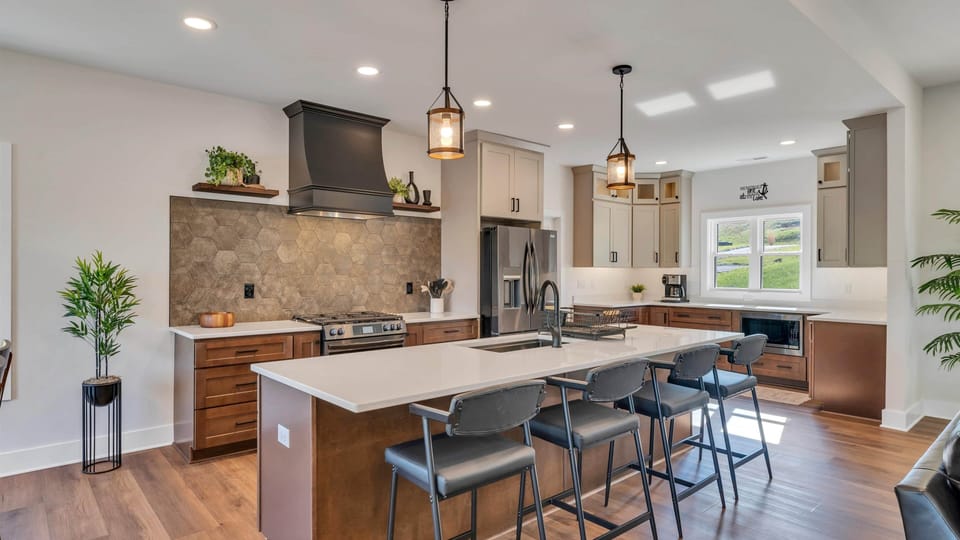 Open Fully Stocked Kitchen