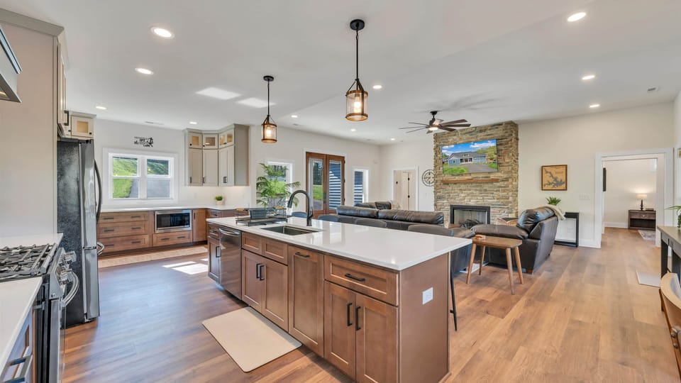 Open Fully Stocked Kitchen