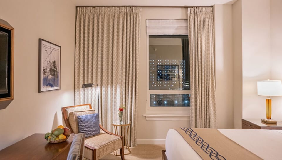 Bedroom. Interior and views may vary based on location and availability