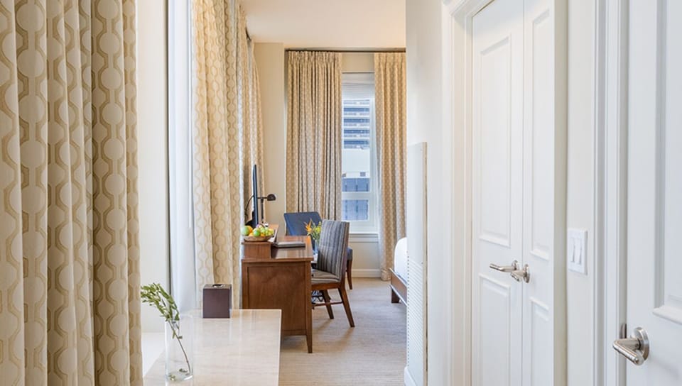 Bedroom. Interior and views may vary based on location and availability