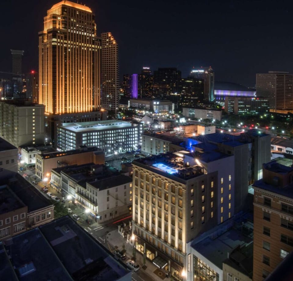 Aerial view of the property
