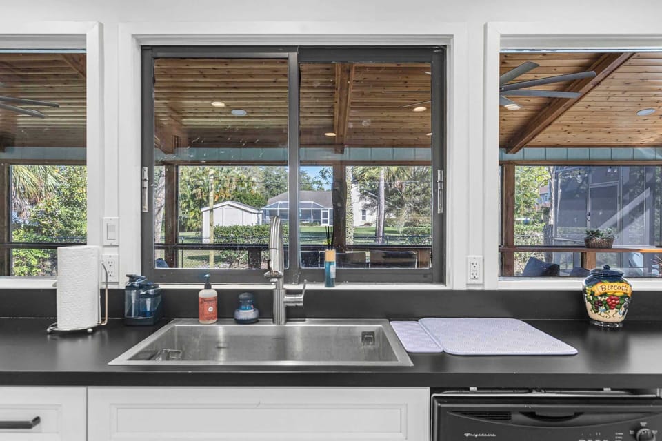 Modern kitchen with ample counter space