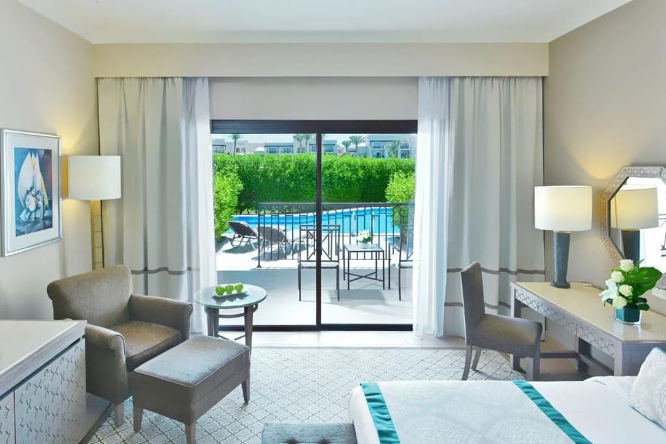 Wake up to sunshine and step onto your poolside terrace.