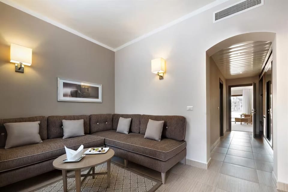 Unwind on the spacious sofa after a day exploring.