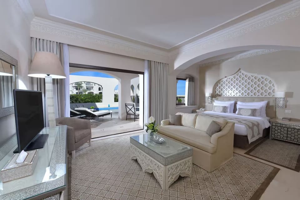 Wake up in luxury and glide straight out to the pool.