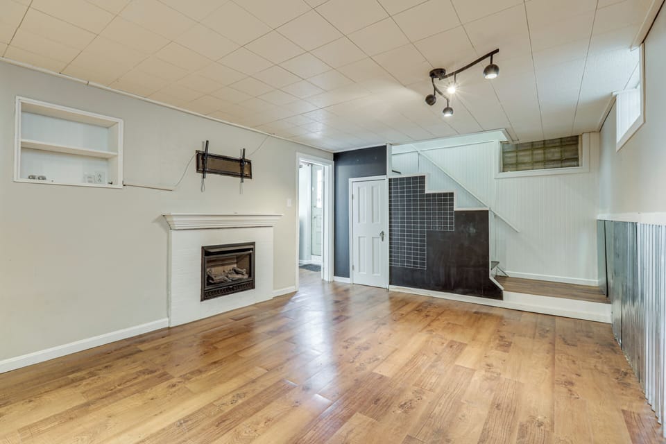 Finished Basement | Fireplace