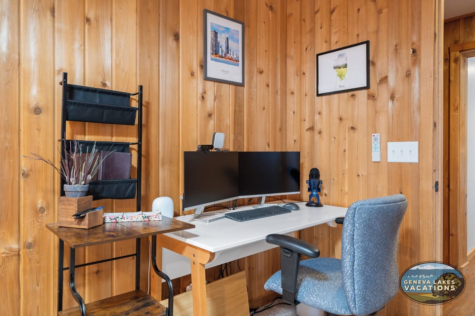 Designated Work Space in Private Bedroom