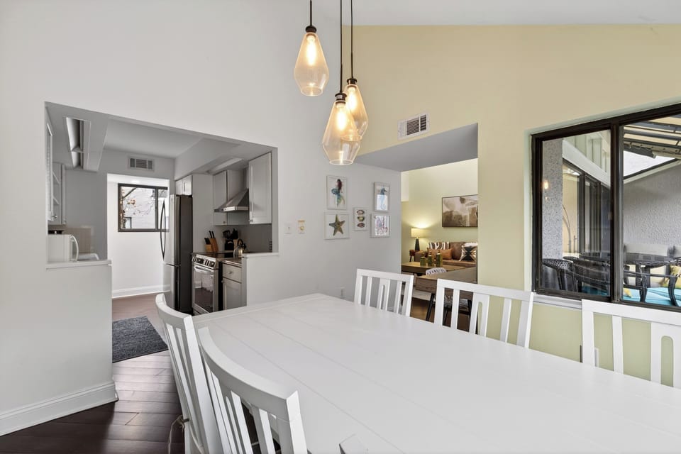 Dining and kitchen area.
