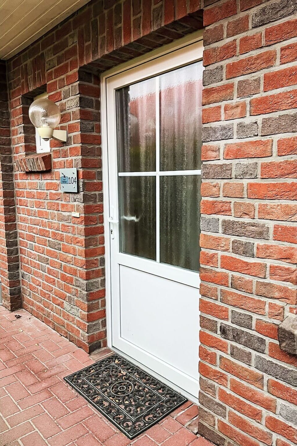 Brick, Wall, Brickwork, Door, Home Door, Composite Material, Wood Stain, Paint