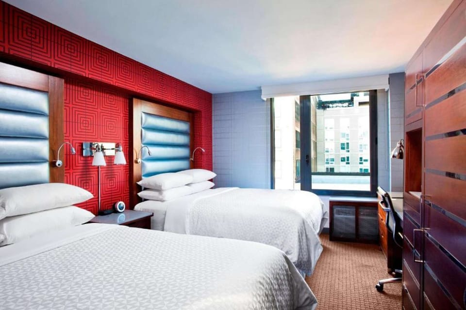 Two Double beds.